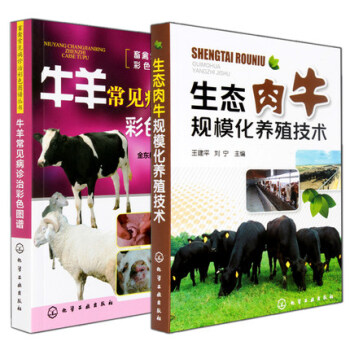 包邮常见病诊治彩色图谱+生态肉牛规模化养殖技术 牛羊病防制疾病防治养牛技术大全 pdf epub mobi 电子书 下载