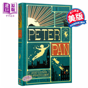 【中商原版】小飞侠 彼得潘 手工立体书 Peter Pan 典藏版 英文原版 儿童冒险故事 精装