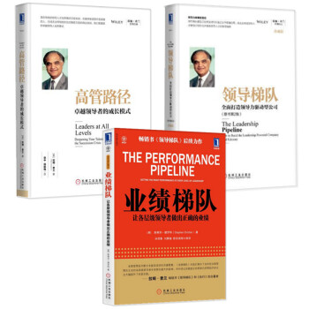 全三册 全球领导力大师作品精选 领导梯队+高管路径+业绩梯队