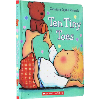 英文原版繪本 Ten Tiny Toes 十個小腳趾 兒童啓濛紙闆書