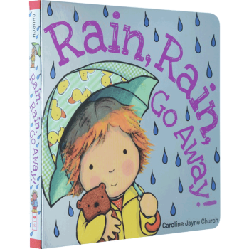 英文原版绘本 Rain Rain Go Away ！ 儿童歌谣启蒙 歌谣纸板书 pdf epub mobi 下载