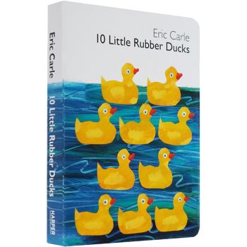 英文原版绘本 10 Little Rubber Ducks 十只橡皮鸭 艾瑞卡尔 纸板书