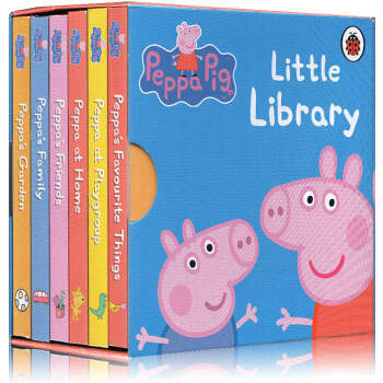 Peppa Pig Little Library 英文原版绘本 小猪佩奇 6册纸板手掌书 pdf epub mobi 下载