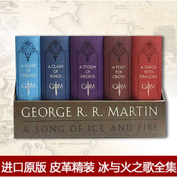 現貨 冰與火之歌 英文原版 皮革套裝 權利的遊戲 Song of Ice and Fire