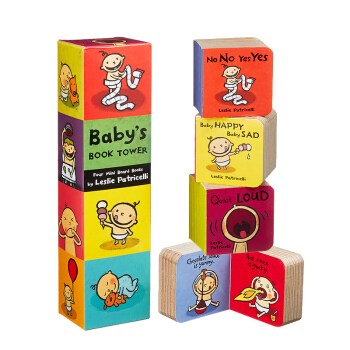 包郵 Baby's Book Tower 幼兒入門早教啓濛 英文原版繪本 小毛孩 寶寶塔書