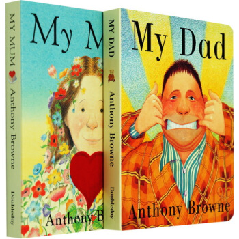 英文原版繪本 My Dad My Mum 我爸爸我媽媽 2冊紙闆書 安東尼 布朗 pdf epub mobi 電子書 下載