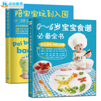 全2册0-6岁宝宝食谱全书+陪宝宝玩到入园 婴儿辅食书 宝宝早教入园准备书 pdf epub mobi 下载