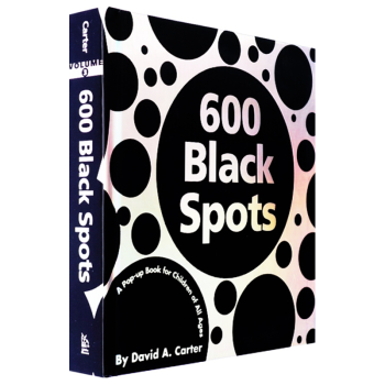 600 Black Spots 名傢 大衛卡特 藝術立體書 600個黑點 英文原版繪本