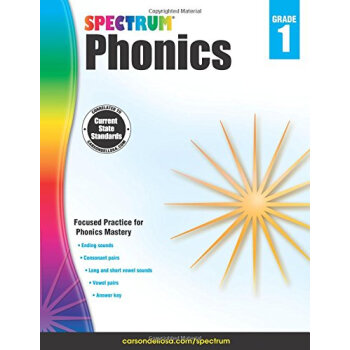 原版Spectrum Phonics, Grade 1Spectrum 單詞拼讀,1年級