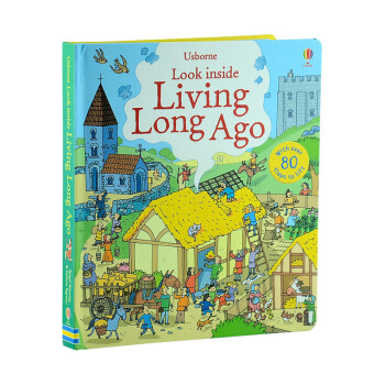 英國Usborne認知翻翻書Look inside Living Long Ago遠古時代 pdf epub mobi 電子書 下載