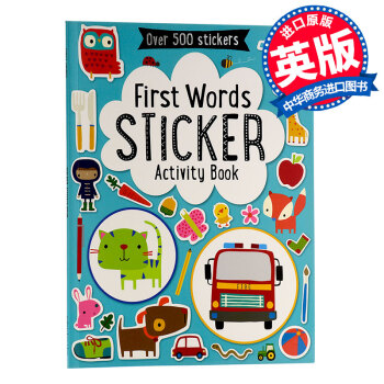 【中商原版】初學單詞貼紙書英文原版First Words Sticker Book趣味認知貼紙書 pdf epub mobi 電子書 下載