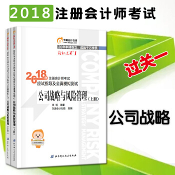 包郵 注冊會計師2018教材東奧輕鬆過關1習題 cpa公司戰略與風險管理2本套 pdf epub mobi 電子書 下載