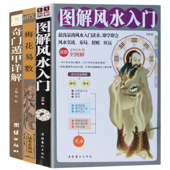 图解风水入门 奇门遁甲详解 梅花易数 风水书籍3册易经梅花易数 算卦卜卦风水预测易经入门