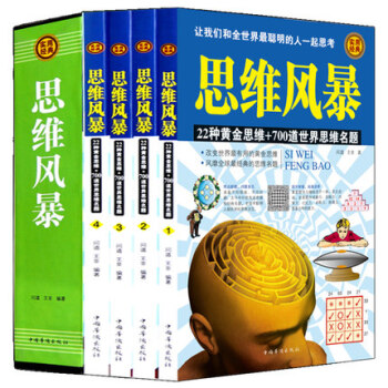 思維導圖思維風暴 （全四冊）大腦訓練邏輯思維10天掌握快速閱讀魔術記憶力智力與謀略成功書 pdf epub mobi 下载