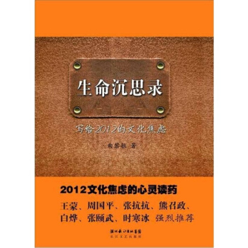 生命沉思录:写给2012的文化焦虑 pdf epub mobi 下载