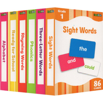 The Complete Book of Sight Words配套字卡闪卡6盒Flash Kids