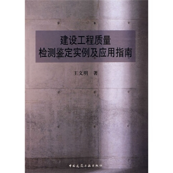 建設工程質量檢測鑒定實例及應用指南 pdf epub mobi 下载