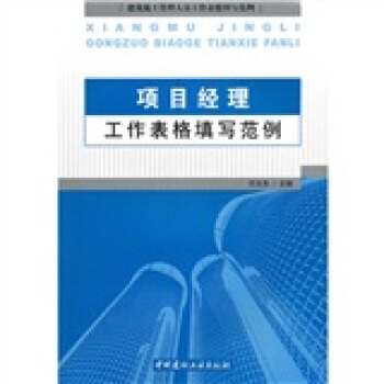 项目经理工作表格填写范例