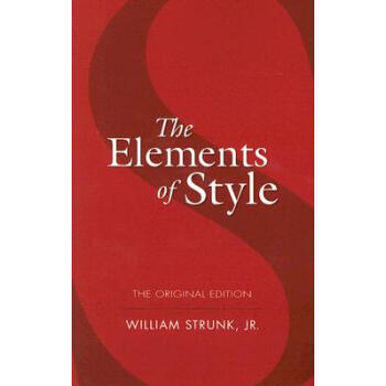 風格的要素 英文原版 The Elements of Style 平裝