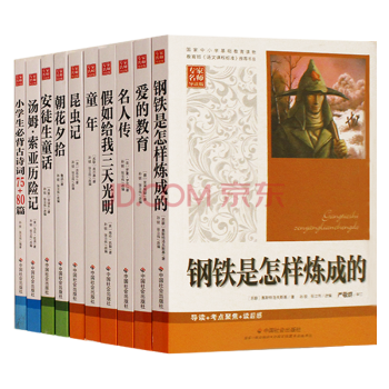 中小学基础教育读物语文新课标 爱的教育+昆虫记+名人传+假如给我三天光明等 总十册 pdf epub mobi 下载