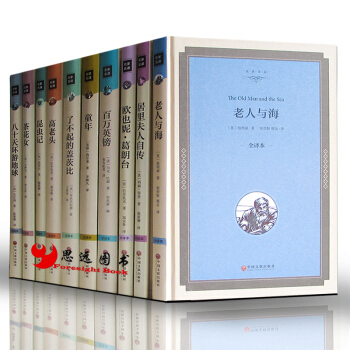 <区域 免邮>世界十大名著【套装10册】老人与海+百万英镑+童年+高老头+茶花女 名家名译 pdf epub mobi 下载