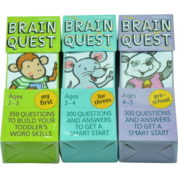 My First Brain Quest 英文原版幼儿园低幼组卡片3盒合售2-5岁 pdf epub mobi 电子书 下载