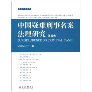 中国疑难刑事名案法理研究（第5卷） pdf epub mobi 下载