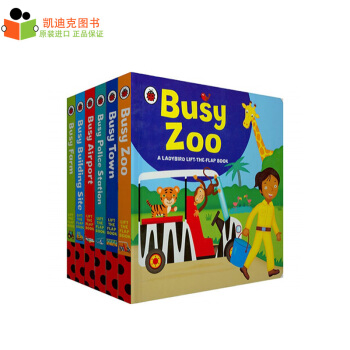 Ladybird Lift the flap Book Busy 6册小瓢虫翻翻书英文原版绘本精装#