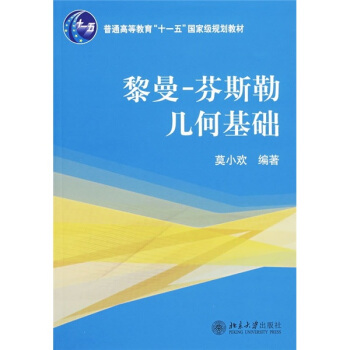 黎曼-芬斯勒几何基础 pdf epub mobi 下载