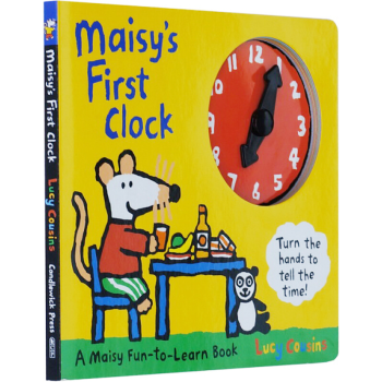 Maisy's First Clock 小鼠波波 紙闆時鍾書操作書 英文原版繪本