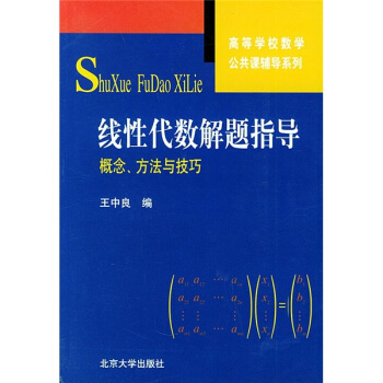 高等學校數學公共課輔導係列·綫性代數解題指導:概念、方法與技巧