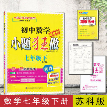 2018恩波教育 初中数学小题狂做 提优版 七年级下册苏科版 初一7年级下学期SK版江苏 pdf epub mobi 下载