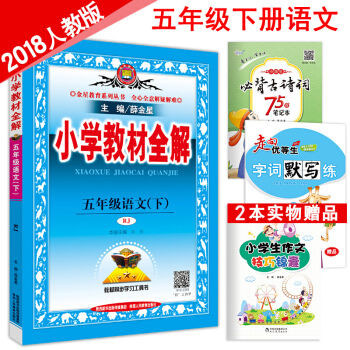 小學教材全解五年級下冊語文人教版 5年級下冊語文同步講解練習題輔導書RJ