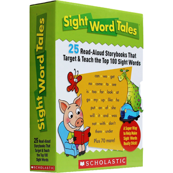 Sight Word Tales 25冊常見詞童話套裝,另含傢長手冊1冊 禮盒裝 強烈推薦 英文原版