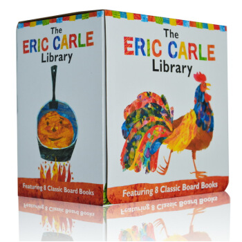 英文原版绘本 Eric Carle Library 艾瑞卡尔 8本纸板书礼盒装