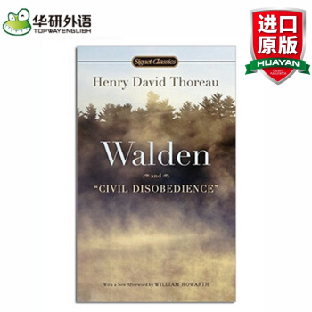 Walden瓦尔登湖 论公民的不服从义务 梭罗 英文原版进口 pdf epub mobi 电子书 下载