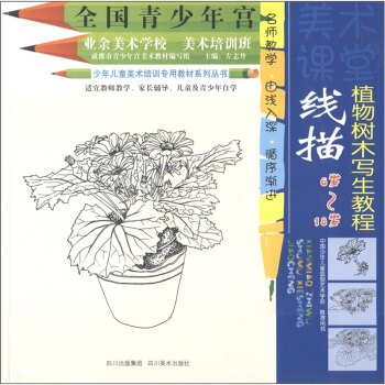 全國青少年宮·少年兒童美術培訓專用教材係列叢書：綫描植物樹木寫生教程 [11-14歲] pdf epub mobi 電子書 下載