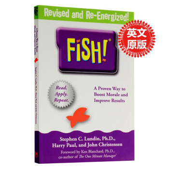 【中商原版】Fish 魚 一種激發工作熱情的絕妙方法 英文原版 斯蒂芬倫丁 500強企業員工讀物