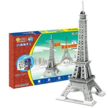 Q书架·爱拼·3D益智手工：埃菲尔铁塔A版 [3-6岁] pdf epub mobi 下载