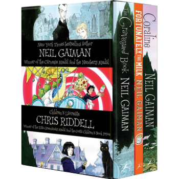 英文原版 Neil Gaiman and Chris Riddell 坟场之书 3册盒装 尼尔盖曼