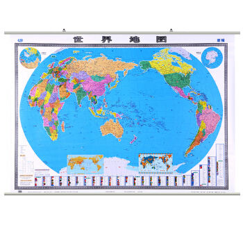 【划区包邮】升级版世界地图挂图 2018修订印刷1.5米x1.1亚膜防水不反光精品地图 pdf epub mobi 电子书 下载