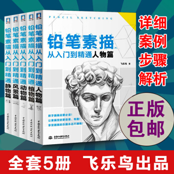 鉛筆素描 從入門到精通全套5冊動物+植物+人物+風景+靜物篇 飛樂鳥 零基礎自學教程 pdf epub mobi 下载