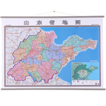 2018山東省地圖掛圖1.4米X1米 防水覆膜 政區交通鐵路高速 旅遊景點 商務辦公書房 pdf epub mobi 電子書 下載