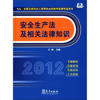 全國注冊安全工程師執業資格考試輔導藍寶書：安全生産法及相關法律知識 pdf epub mobi 下载