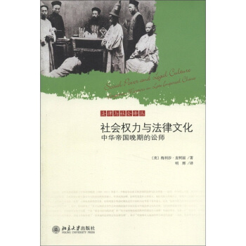 社会权力与法律文化:中华帝国晚期的讼师