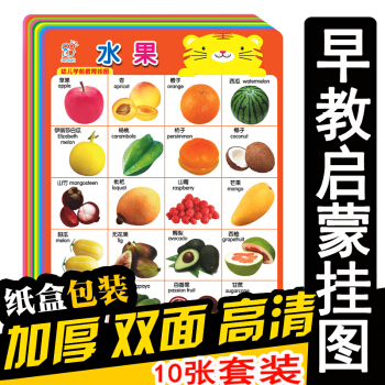 宝宝早教挂图婴儿看图识字幼儿童拼音认字认知启蒙撕不烂无声挂图幼儿学前教育挂图早教学习启蒙认 初级篇10张盒装 pdf epub mobi 下载