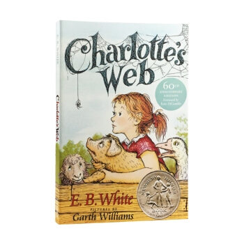 現貨 英文原版 夏洛特的網 Charlotte s Web 兒童暢銷書 9-12歲 60周