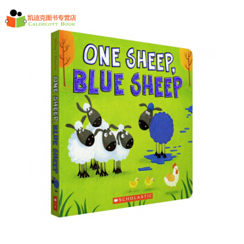 One Sheep Blue Sheep 英文原版绘本幽默的数字颜色认知启蒙洞洞书纸板 pdf epub mobi 下载