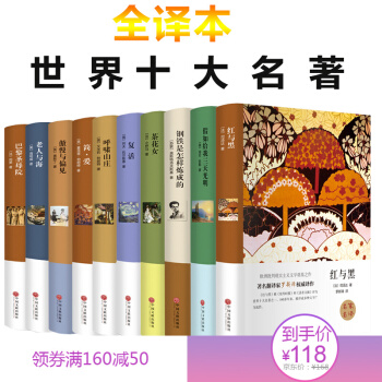 世界十大名著全10册 红与黑/假如给我三天光明/茶花女 等 世界名著中文版畅销小说书籍 pdf epub mobi 下载