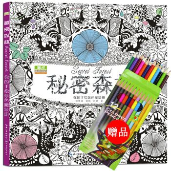 中文版涂色书系列减压手绘涂色书秘密森林 儿童青少年成人创意涂鸦填色图书籍 艺术绘画本 pdf epub mobi 下载